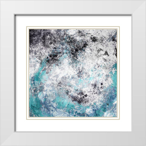 Chaotic Calm White Modern Wood Framed Art Print with Double Matting by Villa, Mlli