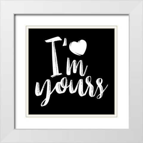 Im Yours White Modern Wood Framed Art Print with Double Matting by Villa, Mlli