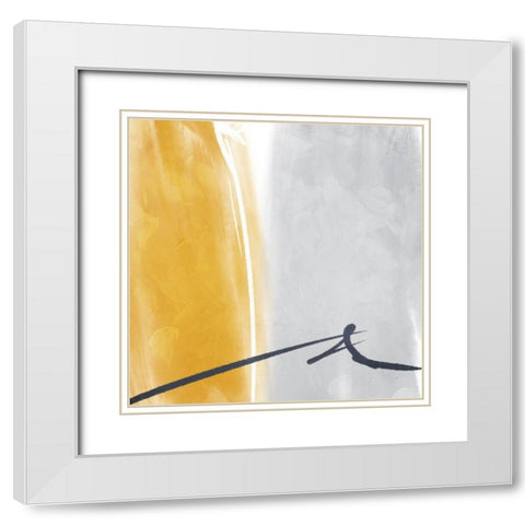 Race White Modern Wood Framed Art Print with Double Matting by Villa, Mlli