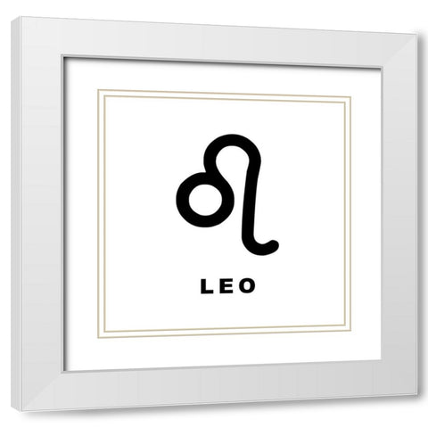 Leo White Modern Wood Framed Art Print with Double Matting by Villa, Milli