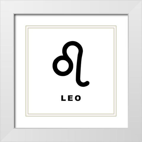 Leo White Modern Wood Framed Art Print with Double Matting by Villa, Milli