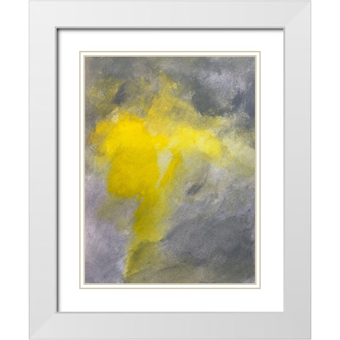 Clouded Sunshine 1 White Modern Wood Framed Art Print with Double Matting by Spina, Phyllis