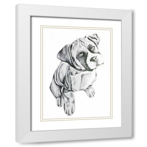 Boxerinpencil White Modern Wood Framed Art Print with Double Matting by Varacek, Pam