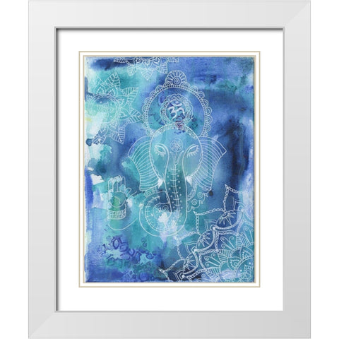 Great Deity White Modern Wood Framed Art Print with Double Matting by Varacek, Pam