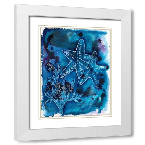 Ocean Enlightenment White Modern Wood Framed Art Print with Double Matting by Varacek, Pam