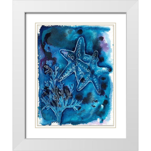 Ocean Enlightenment White Modern Wood Framed Art Print with Double Matting by Varacek, Pam