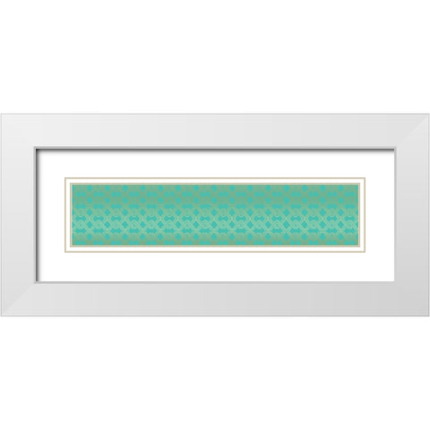 Hello Beautiful Pattern White Modern Wood Framed Art Print with Double Matting by Allen, Candace
