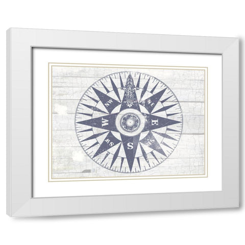 Sea Dial White Modern Wood Framed Art Print with Double Matting by Lula Bijoux and Company