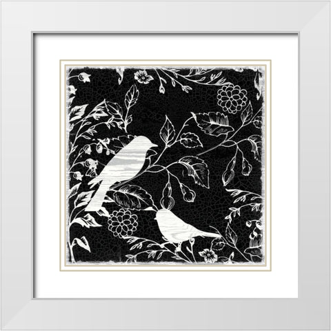 Bird Silo White Modern Wood Framed Art Print with Double Matting by Lula Bijoux and Company