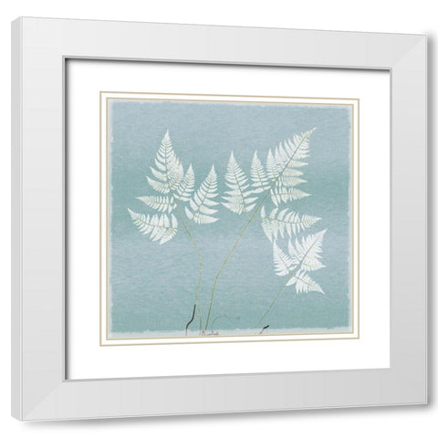 Spring Eden Floral 1 White Modern Wood Framed Art Print with Double Matting by Lula Bijoux And Company