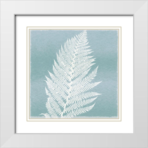 Spring Eden Floral 2 White Modern Wood Framed Art Print with Double Matting by Lula Bijoux And Company