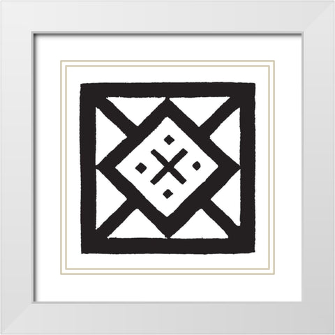 BW Minimalist 4 White Modern Wood Framed Art Print with Double Matting by Lula Bijoux And Company