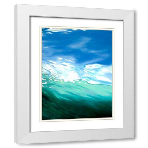 Under Water White Modern Wood Framed Art Print with Double Matting by Rehfuss, Robena