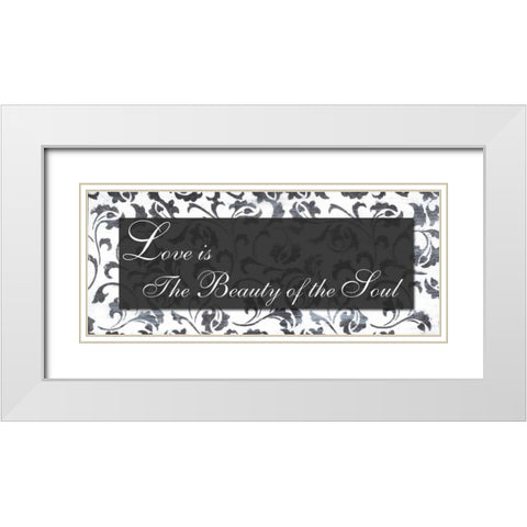 . White Modern Wood Framed Art Print with Double Matting by Haynes, Smith