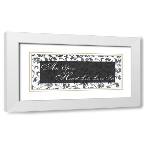 . White Modern Wood Framed Art Print with Double Matting by Haynes, Smith