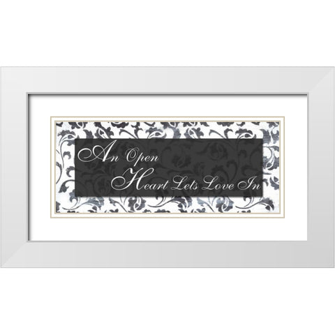 . White Modern Wood Framed Art Print with Double Matting by Haynes, Smith