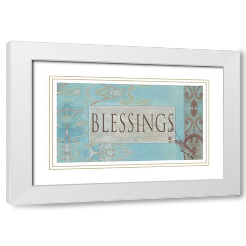 . White Modern Wood Framed Art Print with Double Matting by Haynes, Smith