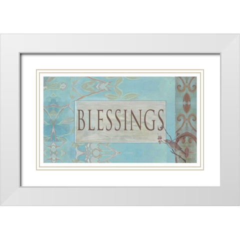 . White Modern Wood Framed Art Print with Double Matting by Haynes, Smith