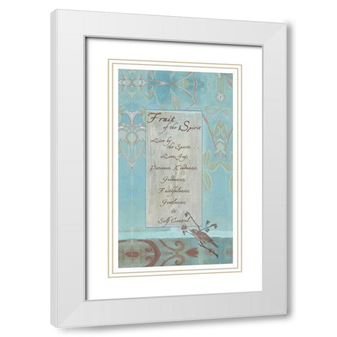 . White Modern Wood Framed Art Print with Double Matting by Haynes, Smith