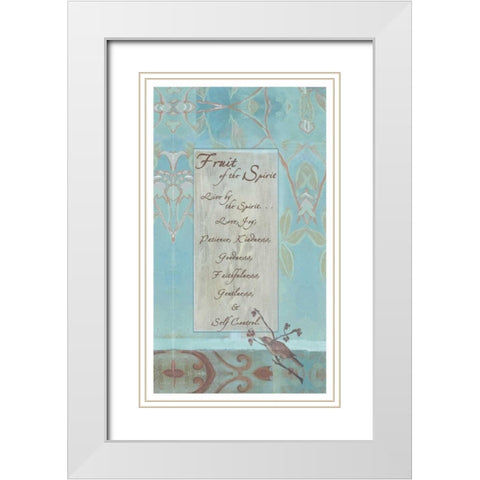 . White Modern Wood Framed Art Print with Double Matting by Haynes, Smith