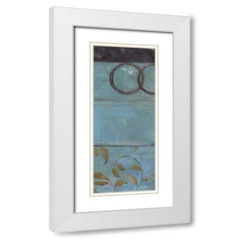 . White Modern Wood Framed Art Print with Double Matting by Haynes, Smith