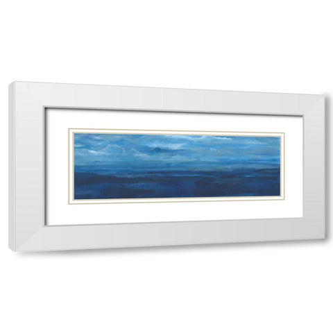 Infinite Ocean 2 White Modern Wood Framed Art Print with Double Matting by Haynes, Smith