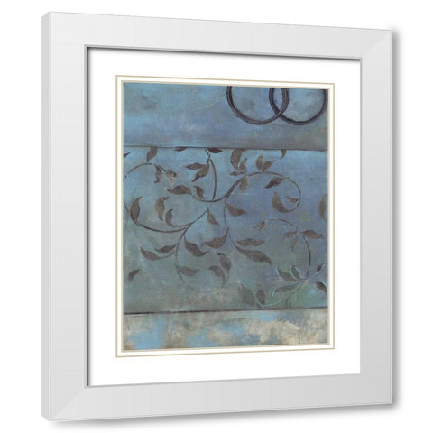 . White Modern Wood Framed Art Print with Double Matting by Haynes, Smith
