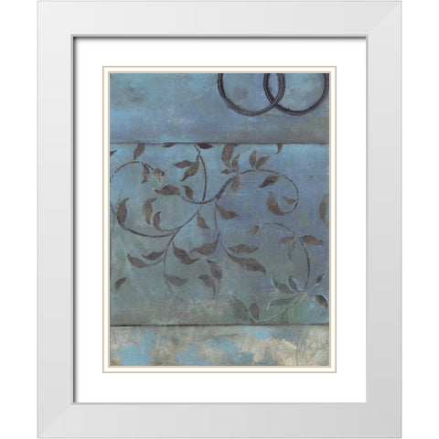 . White Modern Wood Framed Art Print with Double Matting by Haynes, Smith
