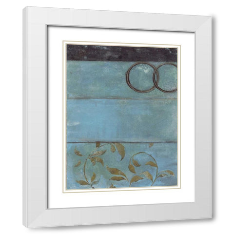 . White Modern Wood Framed Art Print with Double Matting by Haynes, Smith