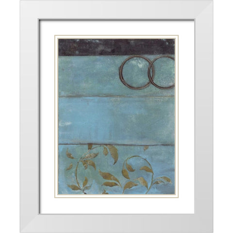 . White Modern Wood Framed Art Print with Double Matting by Haynes, Smith