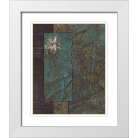 . White Modern Wood Framed Art Print with Double Matting by Haynes, Smith