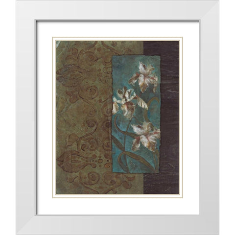 . White Modern Wood Framed Art Print with Double Matting by Haynes, Smith
