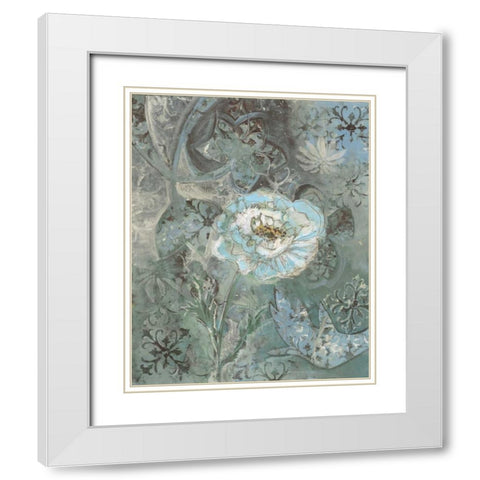 . White Modern Wood Framed Art Print with Double Matting by Haynes, Smith