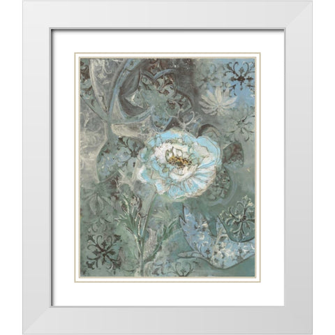 . White Modern Wood Framed Art Print with Double Matting by Haynes, Smith