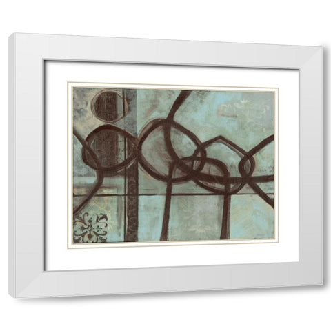 . White Modern Wood Framed Art Print with Double Matting by Haynes, Smith