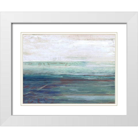 More Horizons B2 White Modern Wood Framed Art Print with Double Matting by Haynes, Smith