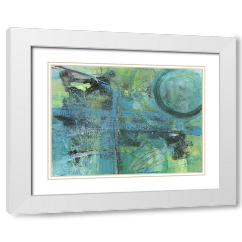 Envious Thoughts White Modern Wood Framed Art Print with Double Matting by Haynes, Smith