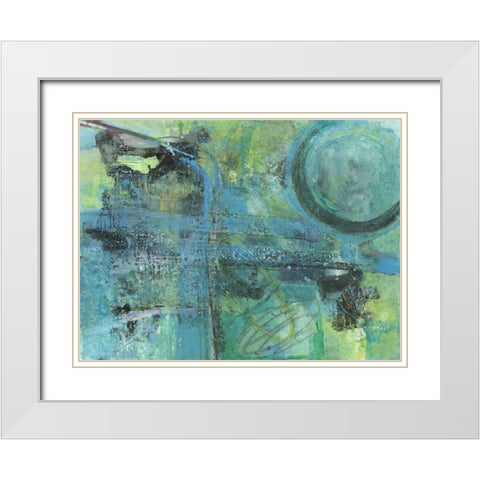 Envious Thoughts White Modern Wood Framed Art Print with Double Matting by Haynes, Smith