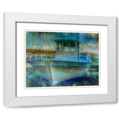 Deep Boating 2 White Modern Wood Framed Art Print with Double Matting by Haynes, Smith