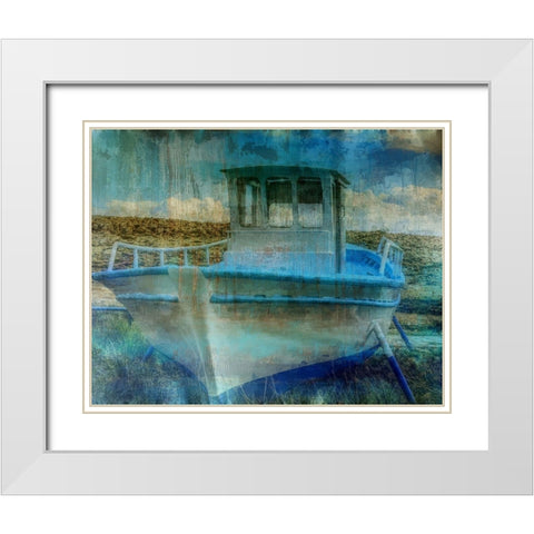 Deep Boating 2 White Modern Wood Framed Art Print with Double Matting by Haynes, Smith
