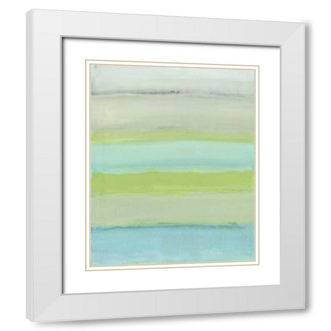 Rainforest Escape White Modern Wood Framed Art Print with Double Matting by Haynes, Smith