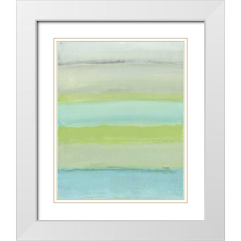 Rainforest Escape White Modern Wood Framed Art Print with Double Matting by Haynes, Smith