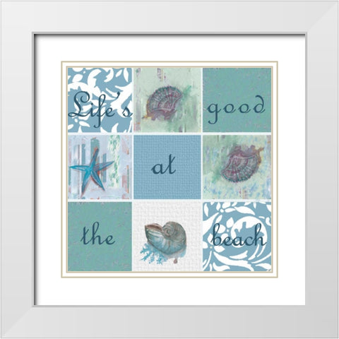 . White Modern Wood Framed Art Print with Double Matting by Haynes, Smith