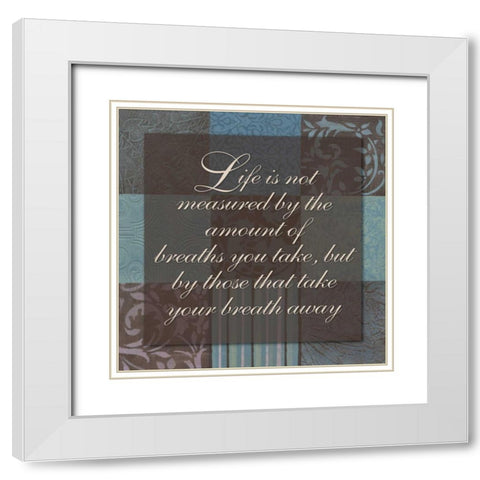 . White Modern Wood Framed Art Print with Double Matting by Haynes, Smith