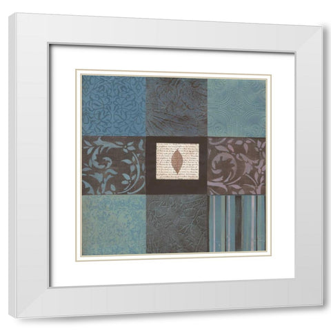 . White Modern Wood Framed Art Print with Double Matting by Haynes, Smith