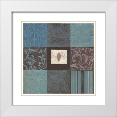 . White Modern Wood Framed Art Print with Double Matting by Haynes, Smith