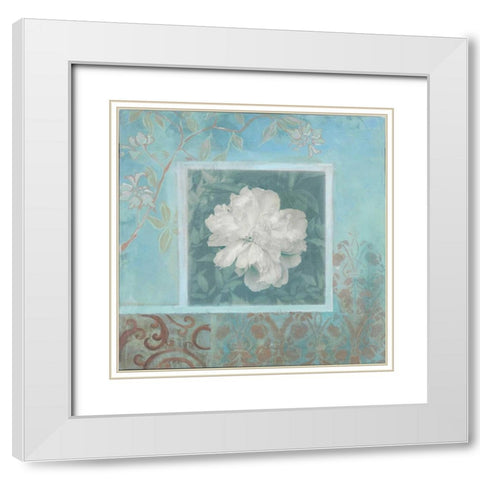 . White Modern Wood Framed Art Print with Double Matting by Haynes, Smith