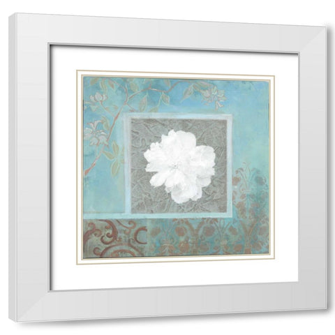 . White Modern Wood Framed Art Print with Double Matting by Haynes, Smith