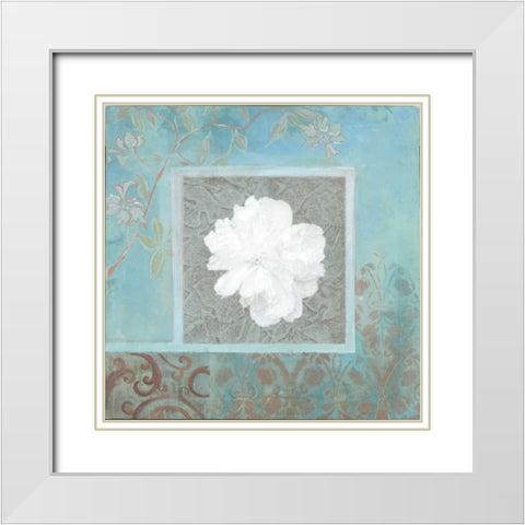 . White Modern Wood Framed Art Print with Double Matting by Haynes, Smith