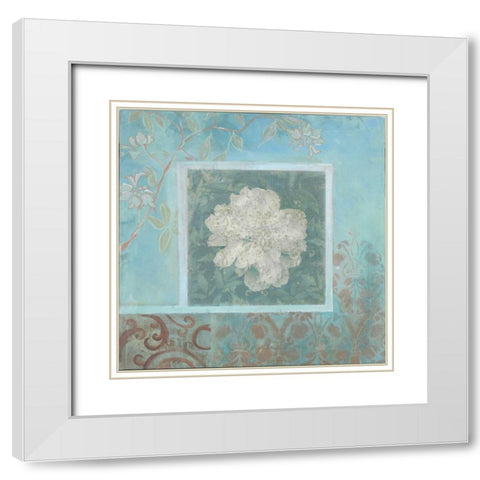 . White Modern Wood Framed Art Print with Double Matting by Haynes, Smith